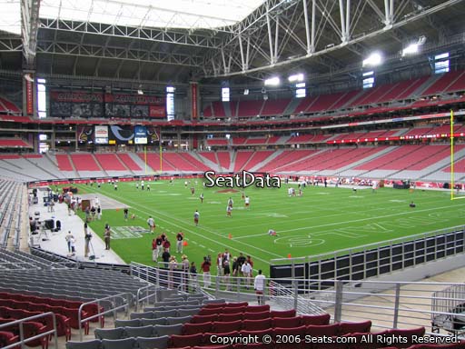 Seat view from section 101 at State Farm Stadium, home of the Arizona Cardinals